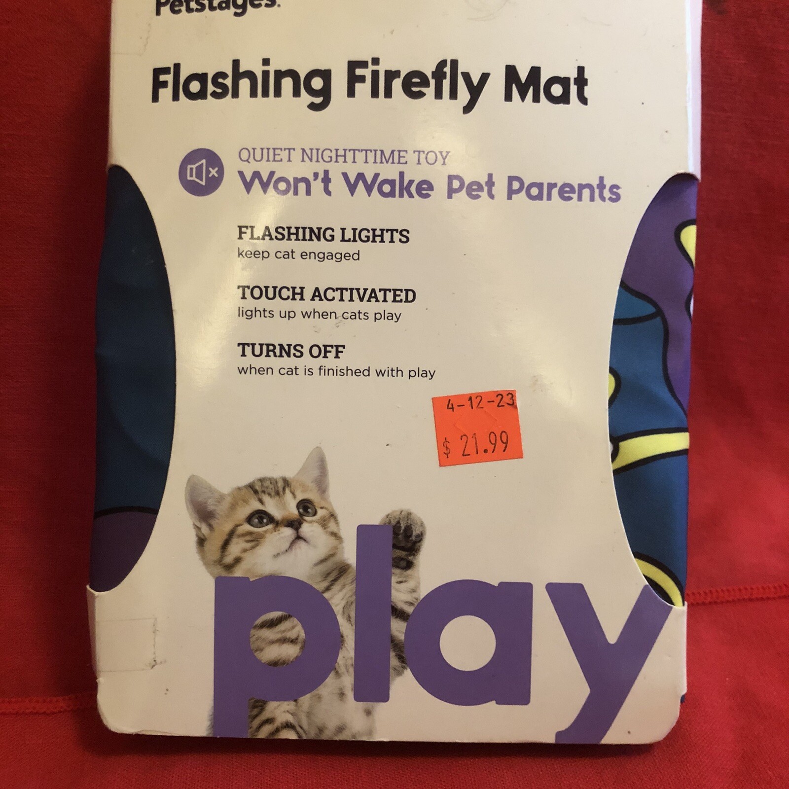 Petstages Flashing Firefly Mat New