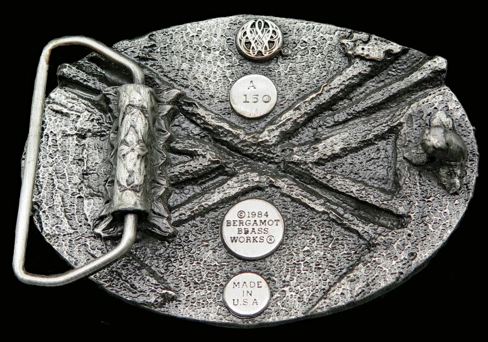 Dart Throwing Game Bergamot Brass Works Vintage Belt Buckle - Image 4 of 4