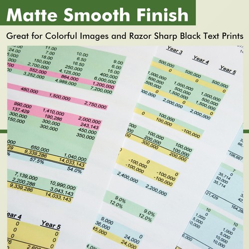 Koala Photo Paper 8.5x11 32lb Double Sided Matte 110 Ct Inkjet Printers Brochure - Picture 7 of 11