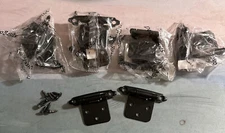 10pk Kitchen Cabinet Hinges Overlay Self Closing Face Mount Cupboard Door Hinge