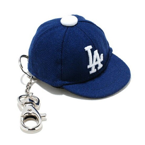 New Era LA Dodgers Logo Miniature Cap Keyholder Key Chain 59FIFTY Blue - Picture 2 of 3