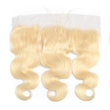 Body Wave Brazilian 100 Human Hair 13X4 Lace Frontal 613 Blonde 10-24inch