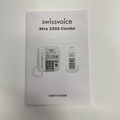 Swissvoice Xtra 3355 Combo User Manual Genuine Physical of Instructions Setup