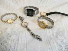 Lote de 5 relojes para piezas o reparación Timex Indiglow Newport Faded Glory