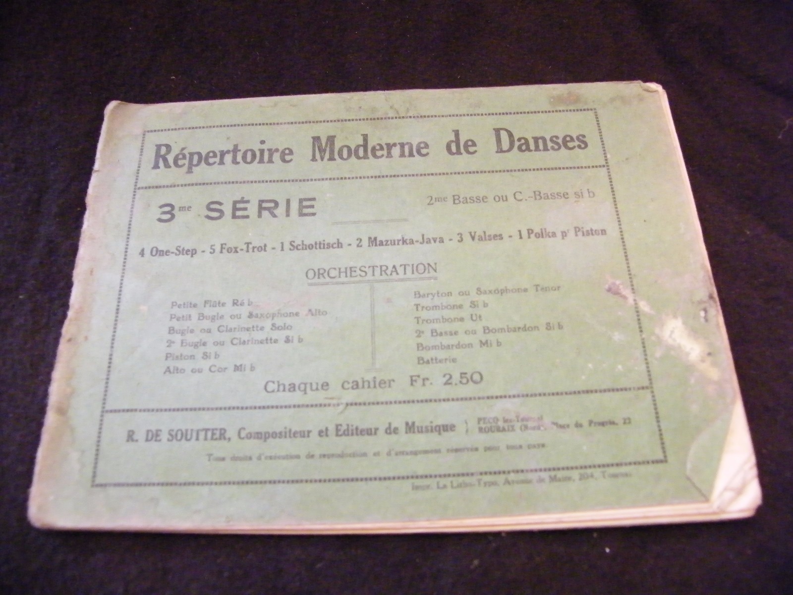 Modern Dance Directory Partition 2nd Bass or C Bass if B