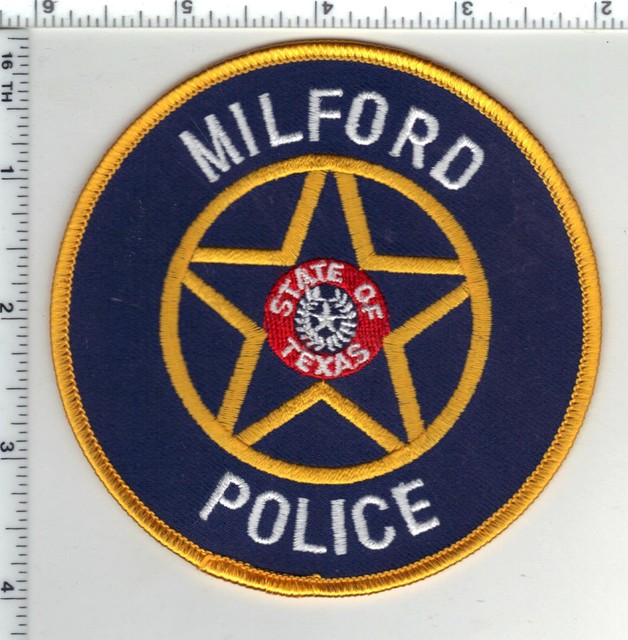 Milford Police (Texas) 1st Issue Shoulder Patch eBay