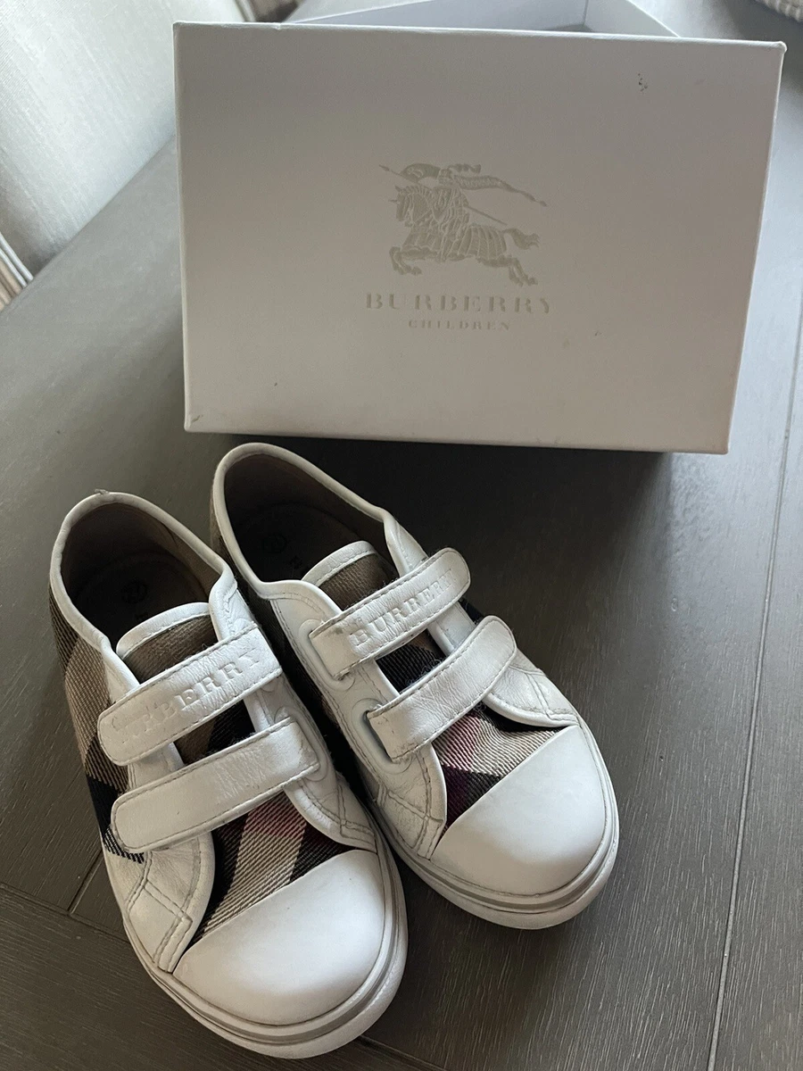 Burberry Nova Slip On Sneakers Checkered Print Unisex Child