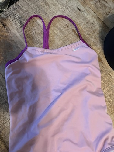 Nike Girls One Piece Swimsuit/ Swimwear Size Medium - Picture 2 of 8