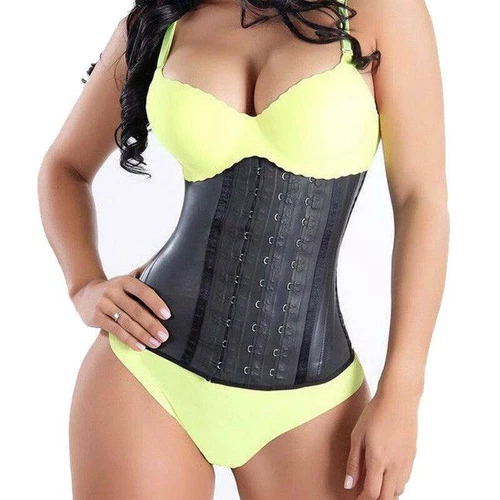Corsetto Allenatore Vita 100% Lattice Cincher Fajas Colombianas Riduttore Body Shaper - Foto 9 di 34