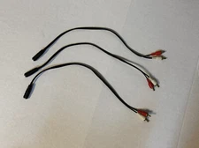 3-Pack 3.5mm Female to 2RCA Audio Cables - Stereo Adapter for Tuner Box, Amplifi