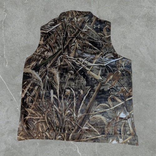 Under Amour x Realtree Max-5 Camo Vest Men 3XL Threadborne Full Zip Hunting - Picture 2 of 16