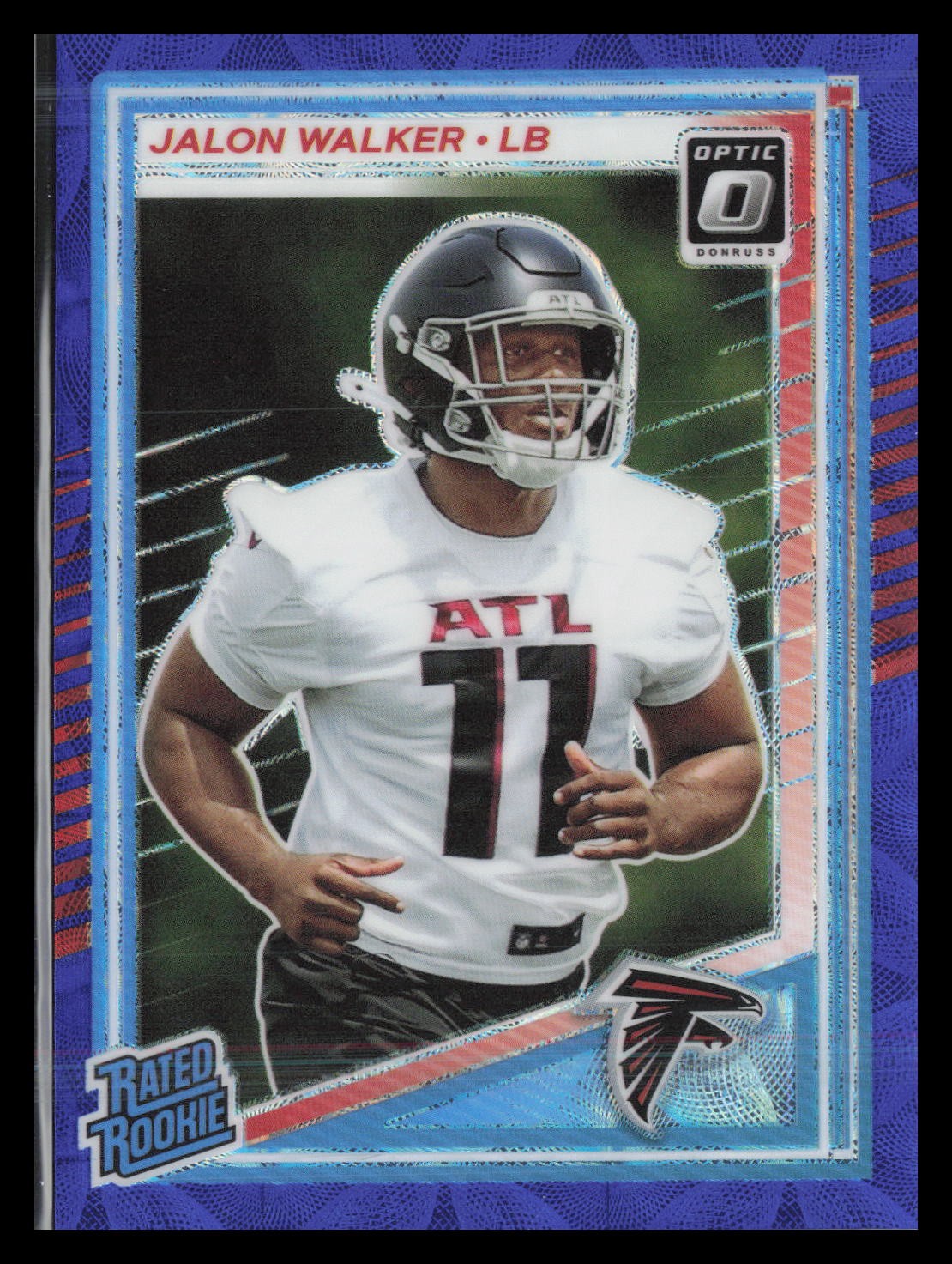 Jalon Walker 2025 Donruss Optic #290 Blue Scope