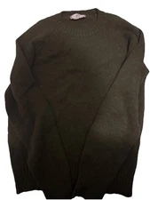 Ami Alexandre Mattiussi Dark Green Wool Sweater Size Medium