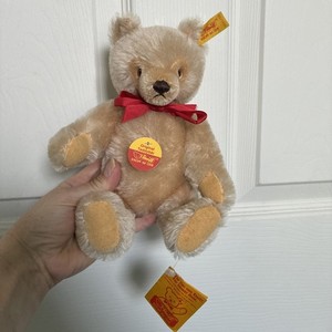 Steiff Vintage Teddy Bear 0201/26 With All Tags And Button 