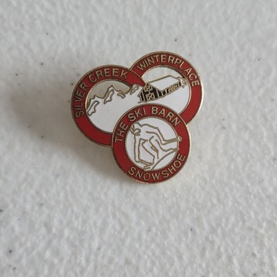SILVER CREEK, WINTER PLACE, SNOWSHOE Ski Pin WEST VIRGINA Souvenir Travel Lapel
