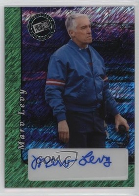 2024 Leaf Metal Collective Press Pass 2000 Green Shimmer /7 Marv Levy Auto lz7