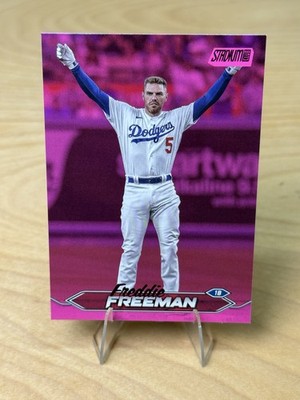 2024 Topps Stadium Club Freddie Freeman Pink Foil Parallel FUTURE HOF LEGEND  