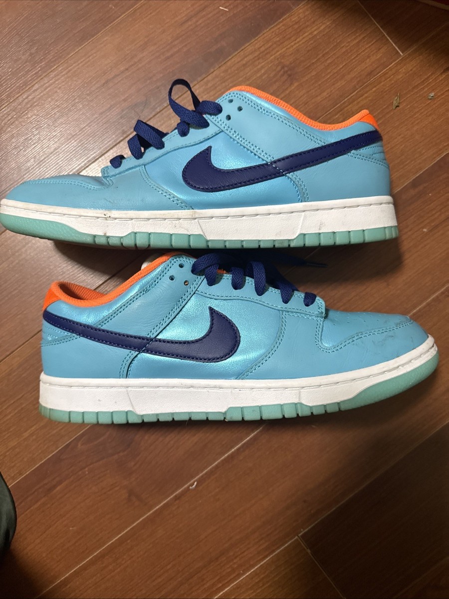 Nike Dunk SE Low Men's Size 9.5 Baltic Blue/Total Orange 2024 HQ1538-416 View 3