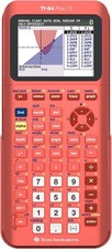TI-84 plus CE Color Graphing Calculator, Coral (Metallic)