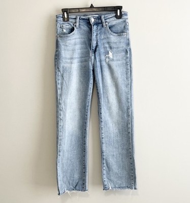 Risen Women's High Rise Straight Leg Denim Jeans Size 5/27