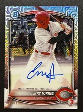2025 Bowman Chrome Enry Torres 1st Choice Mojo Auto /150 Reds CPA-ET