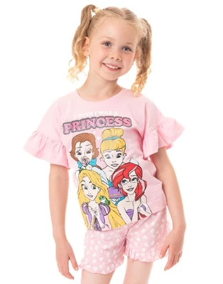 Disney Princess Rose Disney Princess Ensemble pyjama à manches courtes et à jamb - Photo 1/4