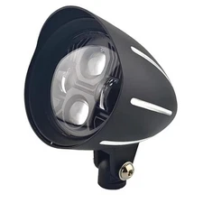  Motorcycle 4.5inches Aluminum Tri Bar Visor Alloy LED Headlight Matte Black