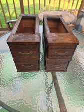 Vintage wanamaker Treadle Sewing Machine Drawers With Frames Pair