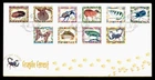 DR WHO 1998 SINGAPORE FDC FRAGILE FOREST CREATURE COMBO BUTTERFLY R55289