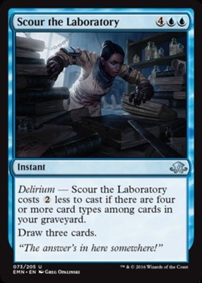 Scour the Laboratory~073/205~LP~(EMN) - Eldritch Moon~MTG