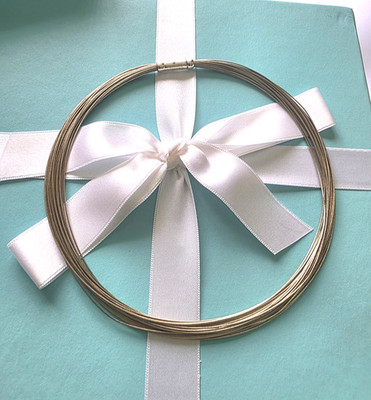 Authentische Tiffany & Co. Deutschland Silber Multi Draht Halsband 16'' Halsband Halskette