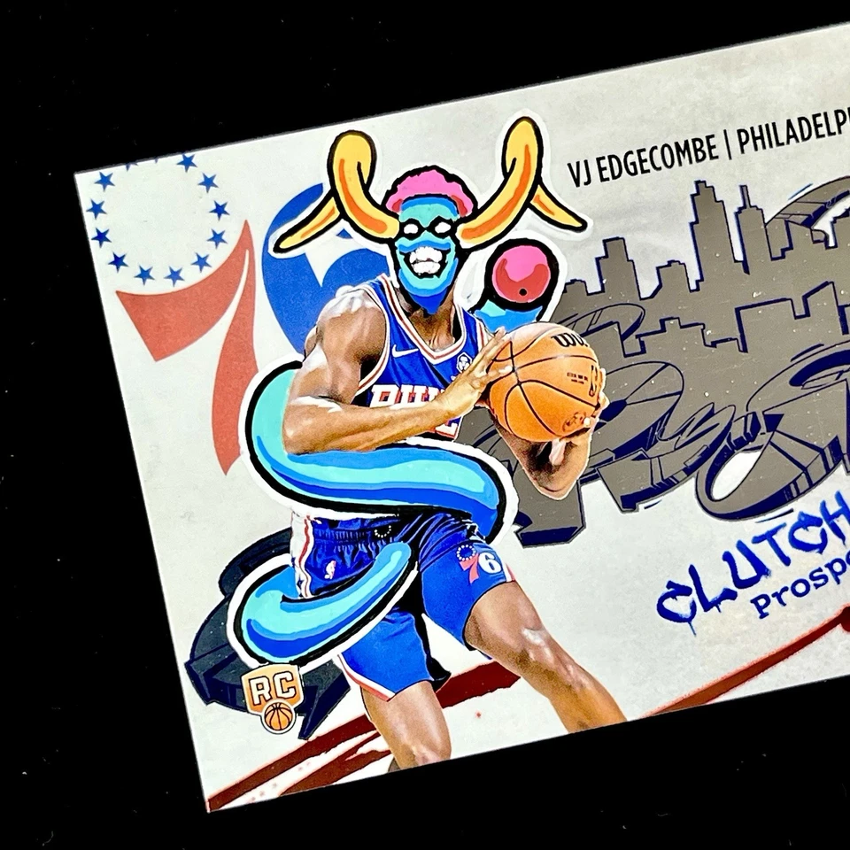 1/1 VJ EDGECOMBE RC 🔥 CLUTCH CITY ROOKIE SSP 🔥 NEW PENINI: ONE OF ONE ART - Image 4 of 4