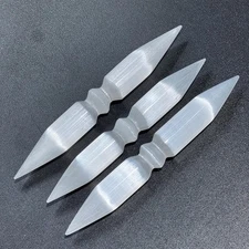Selenite Crystal Wand Double Point Polished Wholesale Gemstone Decor Carving