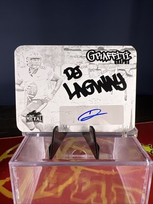 2024 Leaf Metal Football Black plate 1/1 #GG-DJL Graffiti Graphs DJ Lagway! READ