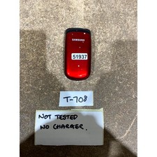 Samsung GT-E1150i Flip Mobile Phone Red 1.43" LCD Display Single SIM 800mAh