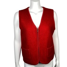 Vintage Carolina Colours Wool Zip Front Vest ...
