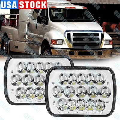 2pc 120W 7x6'' LED Headlights Hi/Lo Beam DOT fit ford F650 2000 2011-2015 Truck