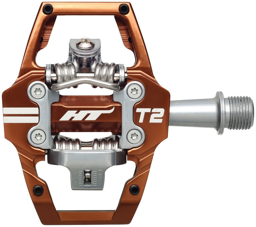 HT Components T2 Dual Sided Clipless Pedals - Aluminum Alloy Adjustable 30690₽