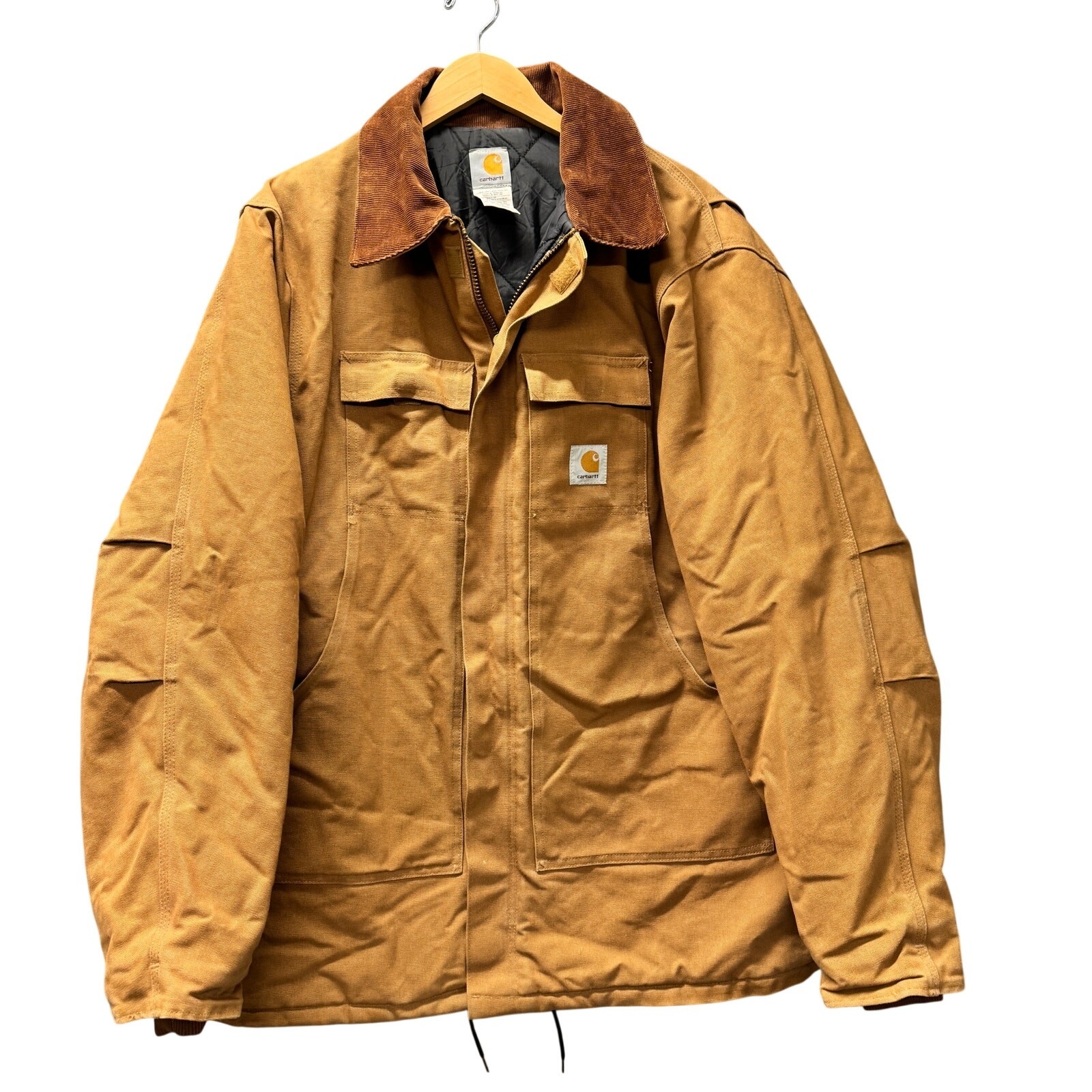 Vintage Carhartt Coat Mens 52 Tall Arctic Quilt Lined C03 USA Union Duck