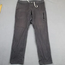Vuori Pants Mens XL Gray Ripstop Pant Drawstring Waist Zip Pocket Joggers