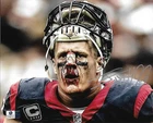JJ WATT Hand Signed 8x10 Photo TEXANS Autograph w/ Player Holo