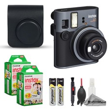 Fujifilm Instax Mini 41 Camera Black w/ Case, 40 Film  Cleaning Kit