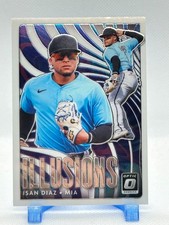 Isan Diaz 2020 Panini Donruss Optic - Optic Illusions #OI-4 (RC) - Miami Marlins