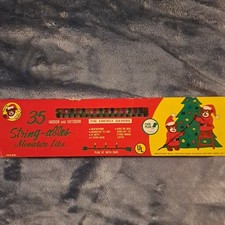Vintage String-ables Miniature Lites Christmas 35 Lights