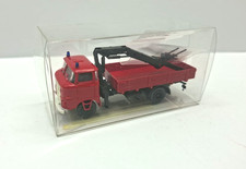 S.E.S Berlin 1:87 H0 14 1056 48  W 50 Feuerwehr Pritsche mit Ladekran  in OVP