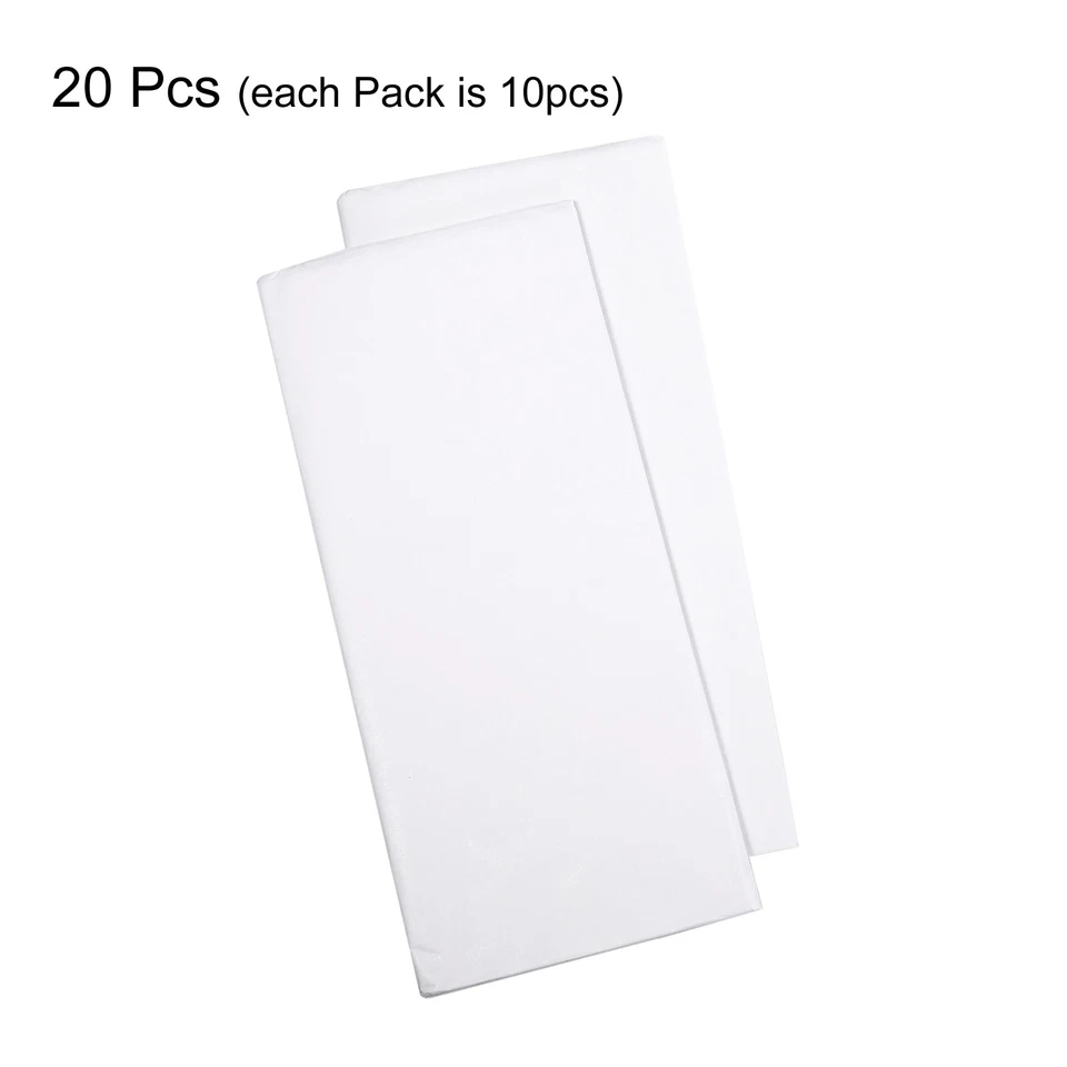 Confezione Regalo Carta Fazzoletto Bianco Puro 20"x26" per Sacchetto Regalo Festa Matrimonio 20 Fogli - Immagine 3 di 4