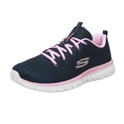 Skechers Get Connected - Fitnessschuhe Memory Foam Blau - Größe 41 Damenschuhe