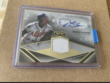 2022 Topps Tier One Deion Sanders Atlanta Braves Autograph Relic Game-Used Card