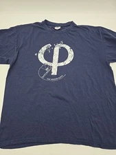 B&C Exact Mens Graphic Tee T-Shirt XL The Golden Ratio Fibonacci Sequence Blue