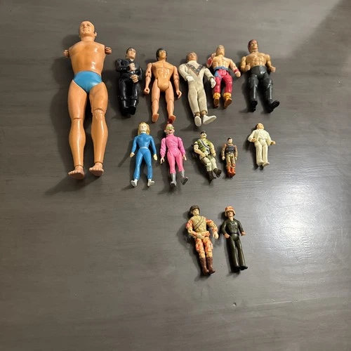 Vtg Mixed Action Figure Arah Rambo Ghost Busters Bruce Lee Chuck Norris Ninja